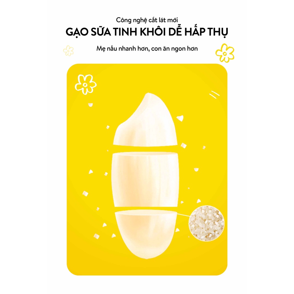 Hạt mix sẵn cho bé ăn dặm nhiều chất dinh dưỡng kết hợp bởi gạo sữa và nhiều loại hạt quý, 120g-145g