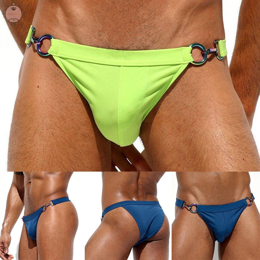 Mens Briefs Bikini Breathable Low Rise S-2XL Shorts Surf Swim Swimming