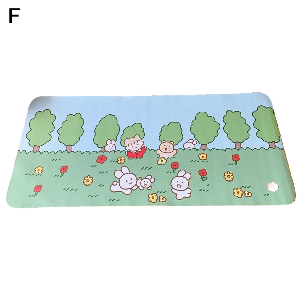 Tấm Lót Chuột Và Bàn Phím Bằng PVC Chống Trượt Chống Thấm Nước Hình Hoa Hướng Dương Dễ Thương