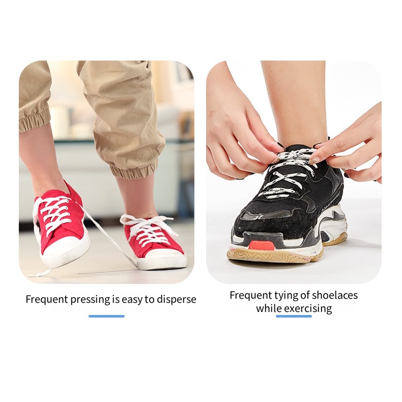 1 Cặp Dây Buộc Giày Co Giãn Không Cần Khóa 8MM