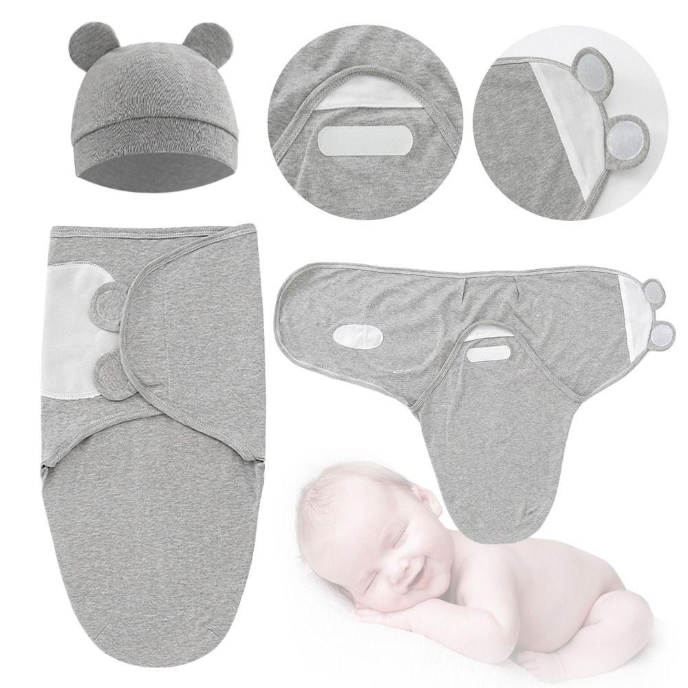 Bộ 3 Chăn Quấn Cotton 1 Lớp Dành Cho Bé Sơ Sinh