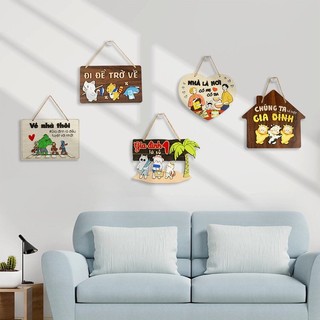 Bảng gỗ decor, bảng gỗ trang trí chủ đề gia đình - Made in Việt Nam