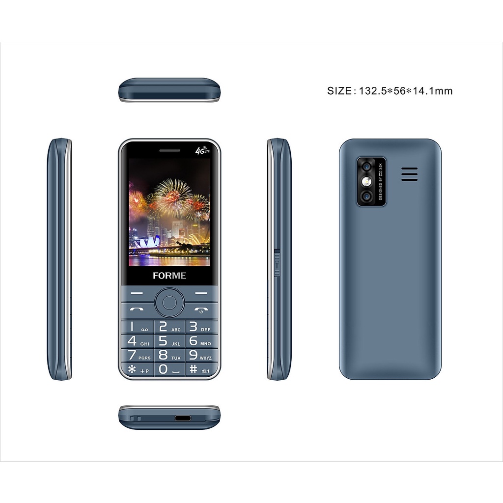 Điện Thoại Di Động Forme D999 4G, Màn hình 2.8" - Hàng Chính Hãng