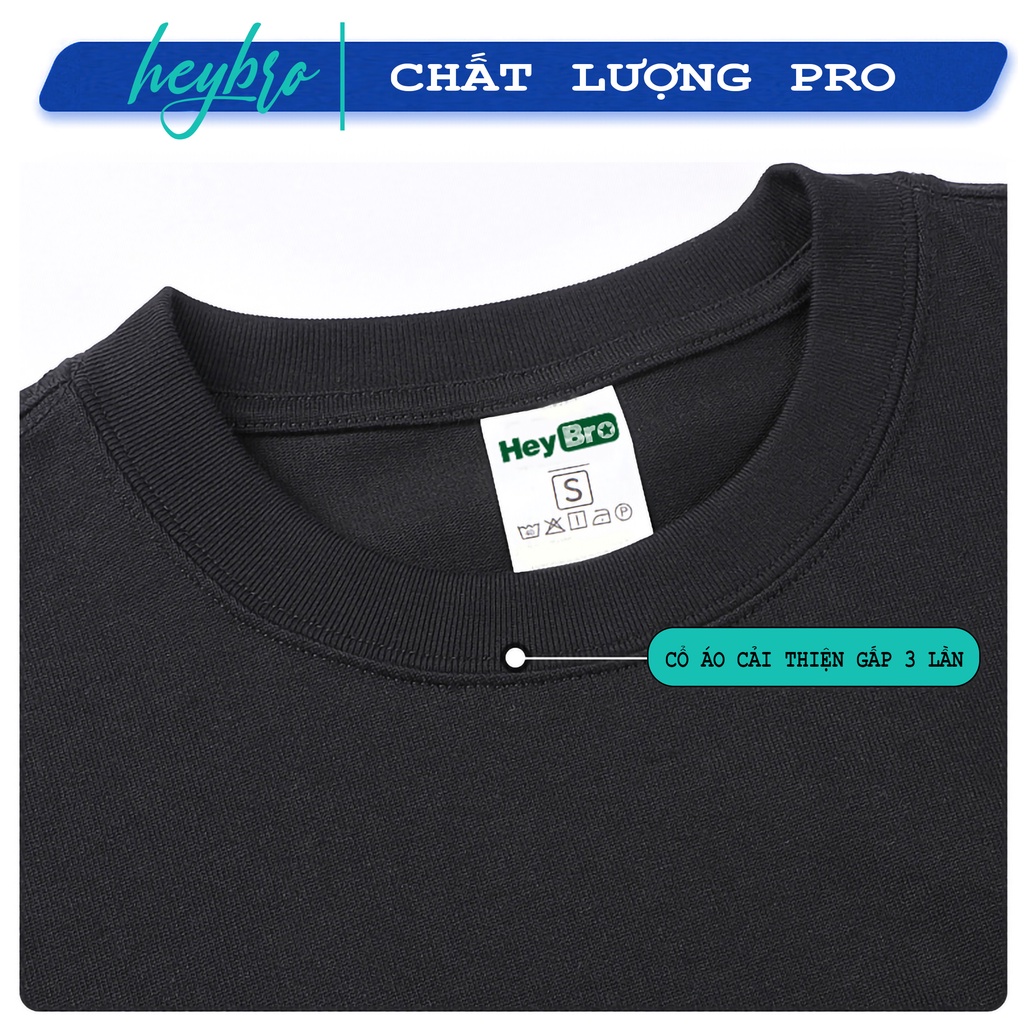 Áo thun nam nữ unisex tay lỡ form rộng Local Brand HEYBRO / HELEN