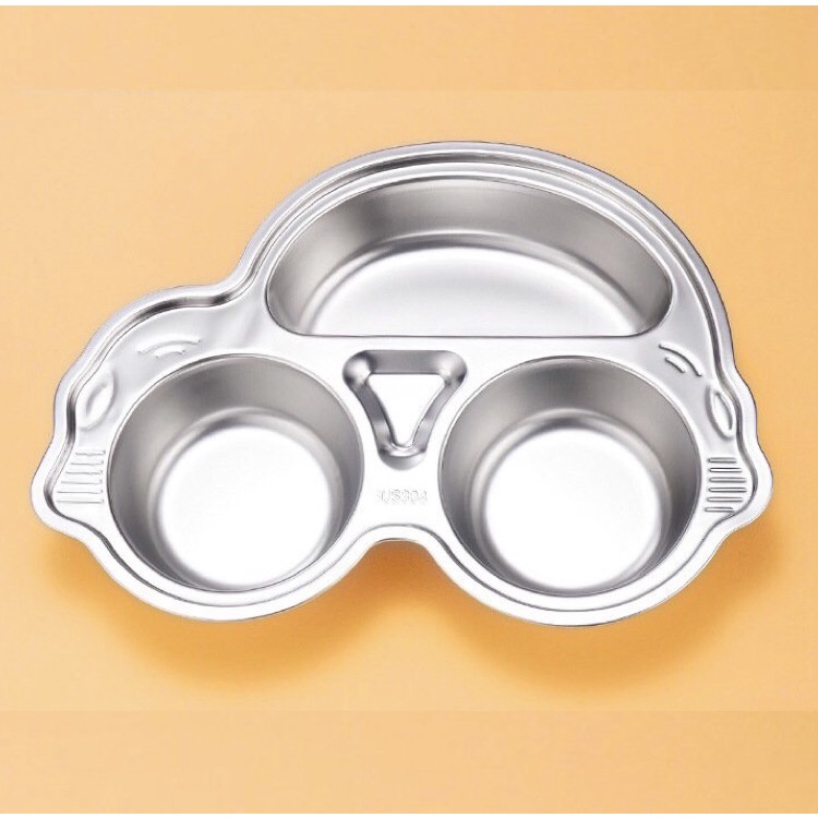 [Siêu rẻ] Khay ăn dặm chia ngăn cho bé họa tiết xinh xắn nhiều mẫu