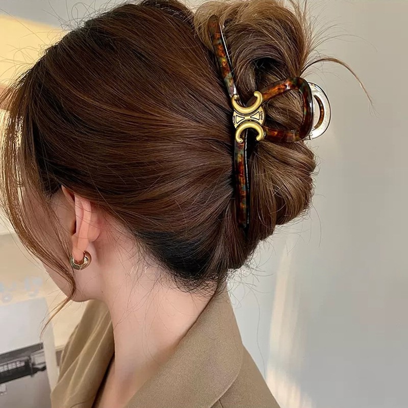 Kẹp Tóc retro Oversize Cao Cấp Thời Trang Hàn Quốc Cho Nữ