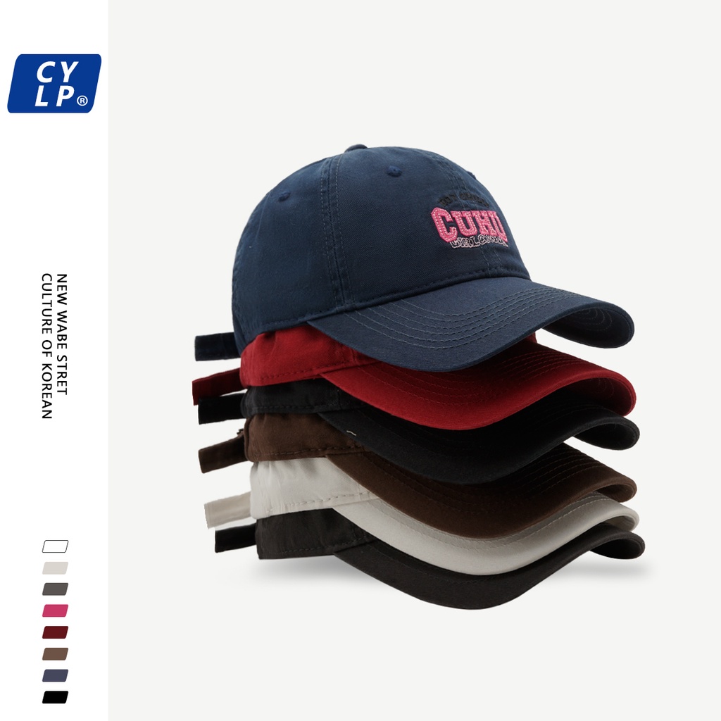 Mũ Lưỡi Trai Thêu Chữ Phong Cách Hàn Quốc Thời Trang Cho Cặp Đôi