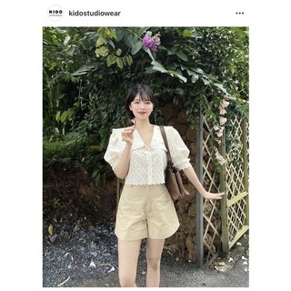 Thanh lý quần short màu kem Kidosince
