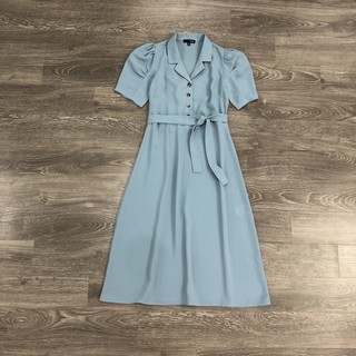 Đầm sơ mi Mixxo tay phồng