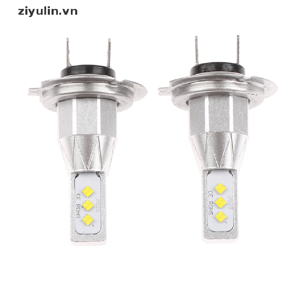 1 Bóng Đèn LED H7 24V 12V 80W Ánh Sáng Trắng Cao Cấp Cho Ô Tô