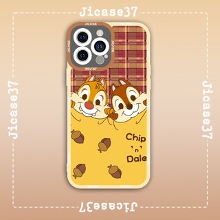 Ốp lưng iphone samsung xiaomi oppo cạnh vuông Jicase JMcase Chip n' Dale Hoạt hình Cartoon Cute