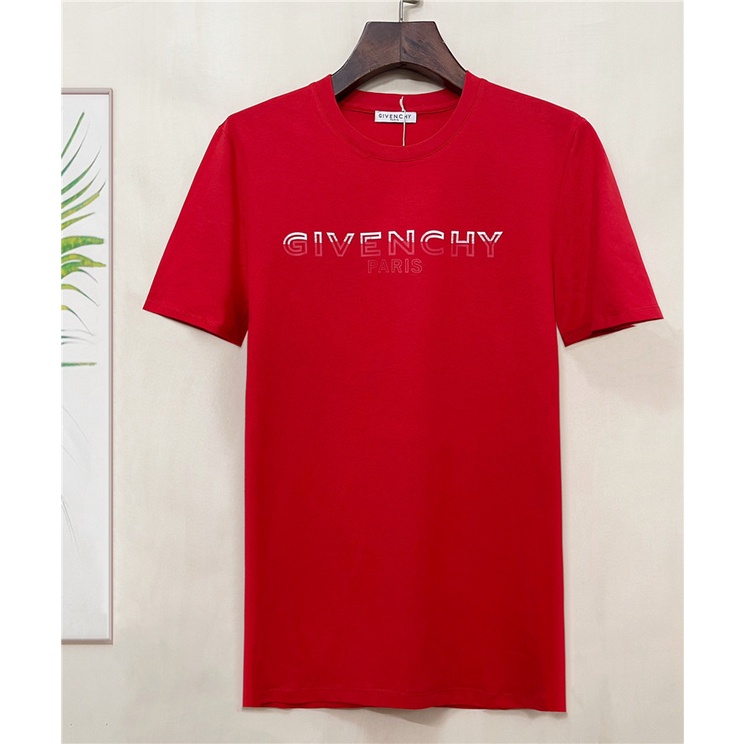 Áo Thun cotton Tay Ngắn Cổ Tròn In Họa Tiết monogram Thời Trang Mùa Hè Cho Nam Giới G1venchy Size S-4XL