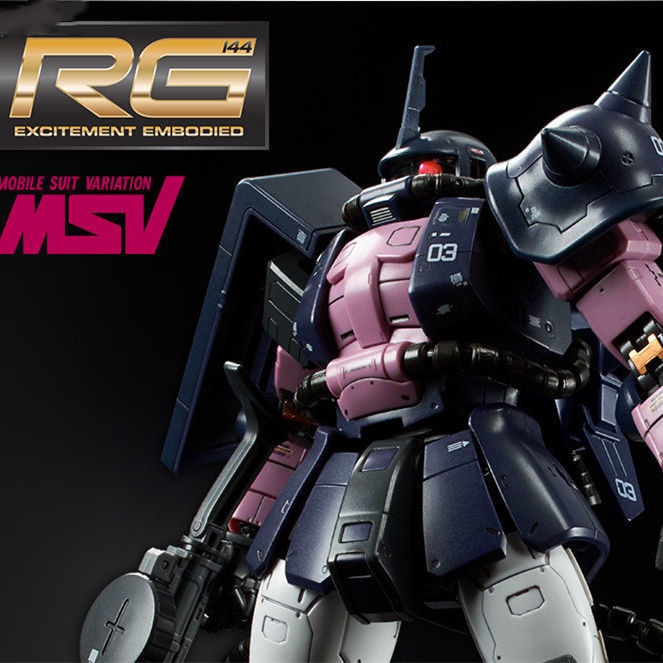 BANDAI Mô Hình Lắp Ráp Gundam RG Black Three Star Độ Bền Cao