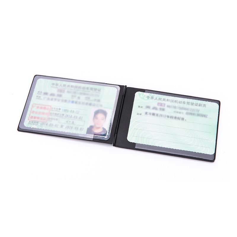 Ví Đựng Thẻ / Bằng Lái Xe / Thẻ ID 4 Ngăn Hai Trong Một Siêu Mỏng