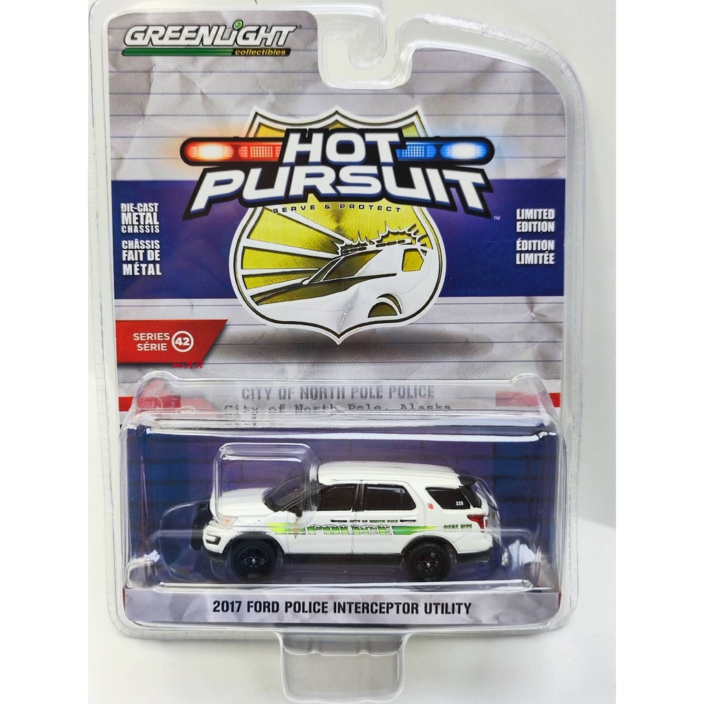Xe Cảnh Sát Ford Explorer Car-Alaska 2017 Màu Xanh Lá Tỉ Lệ 1: 64