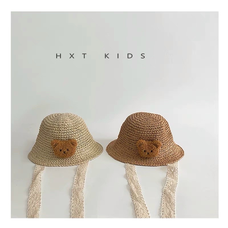 Mũ Cói Dành Cho Bé Trai và Bé Gái