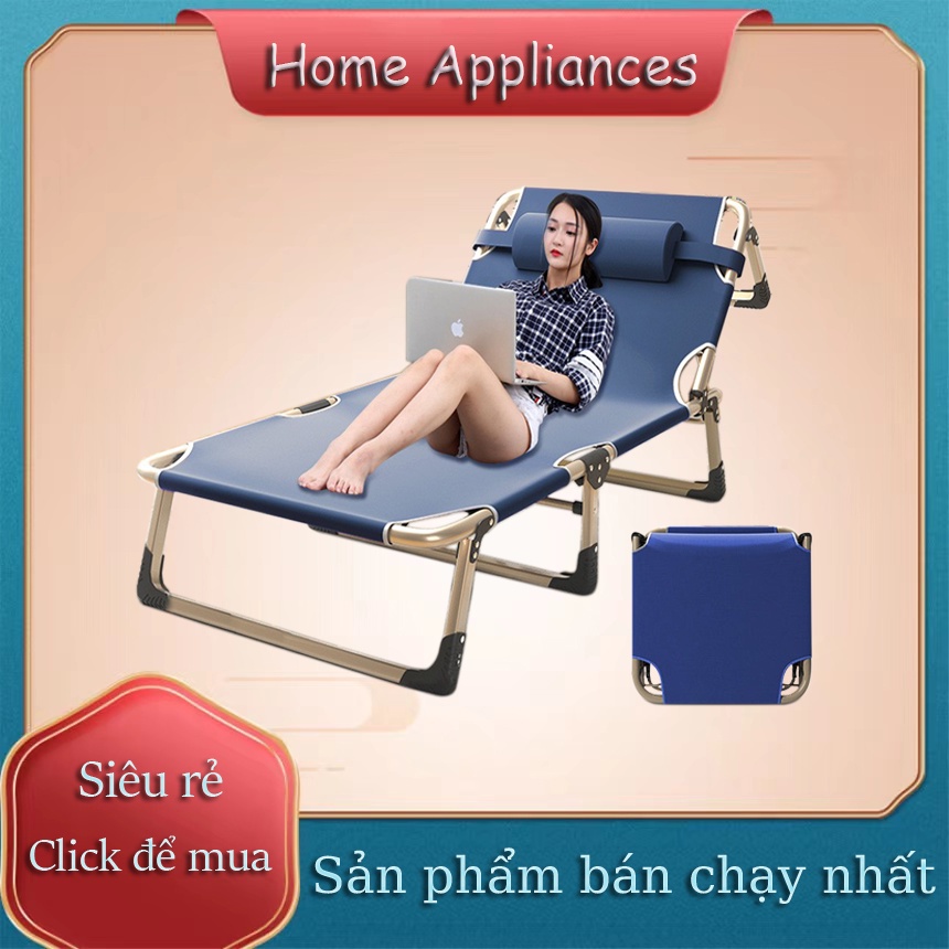 Giường xếp văn phòng ngủ trưa gấp gọn 70x180cm - Giường gấp khung thép chắc chắn