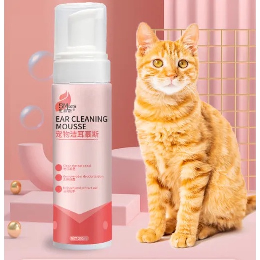 Bọt vệ sinh làm sạch tai cho chó mèo Smooth 200ml