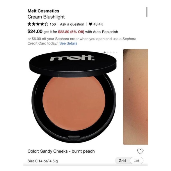 Phấn má hồng dạng kem Melt Cosmetics