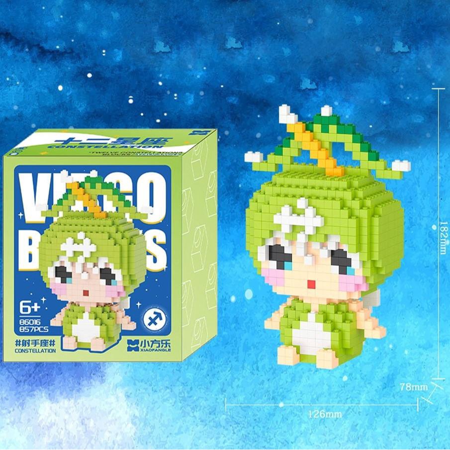 Mô Hình Lắp Ráp 12 Cung Hoàng Đạo, Mười hai Chòm Sao 3D Mini Cute Đồ Chơi Hoạt Hình, Xếp Hình Dễ Thương - MINGO