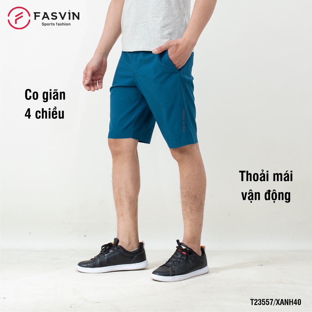 Quần short thể thao nam Fasvin T23557.SG thiết kế mạnh mẽ khoẻ khoắn năng động thoải mái vận động