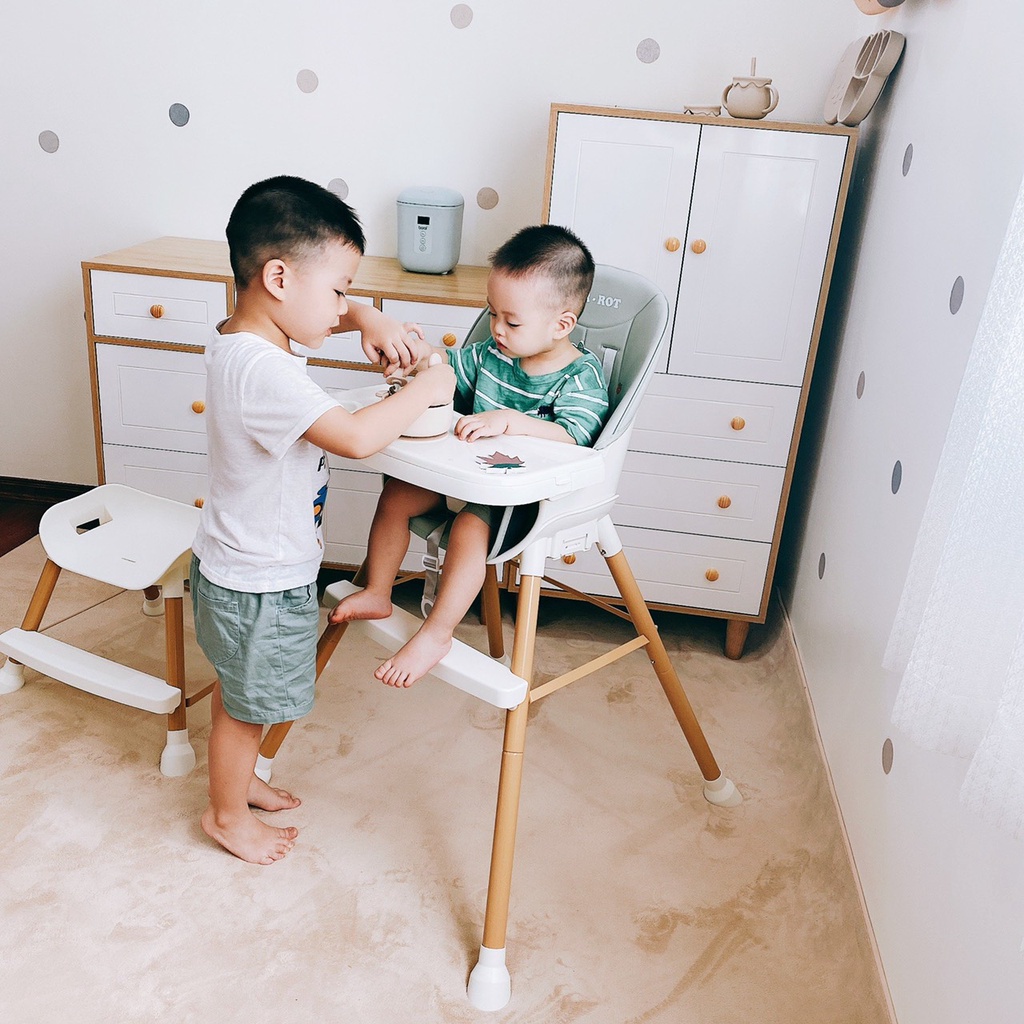 Ghế Ăn Dặm Cho Bé Ricard TOBE Ngả Lưng - Ghế Ăn Dặm BARROT- Ghế Ăn Dặm Gấp Gọn Umoo Um-0491 Có Bánh Xe