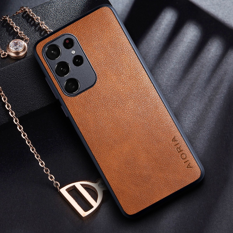 Ốp Bao Da Điện Thoại pu Phong Cách retro Cho samsung galaxy s23 ultra plus 5g galaxy s23 ultra Ốp