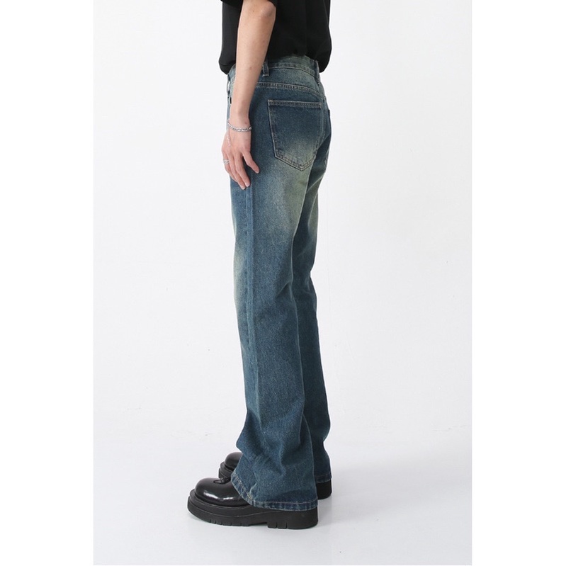 Quần jeans nam dáng loe basic cạp vừa màu dirtwash 2023 Brokeboiz | BigBuy360 - bigbuy360.vn