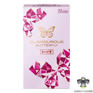 Hộp 8 Bao cao su Jex Glamourous Butterfly Dot gai toàn thân