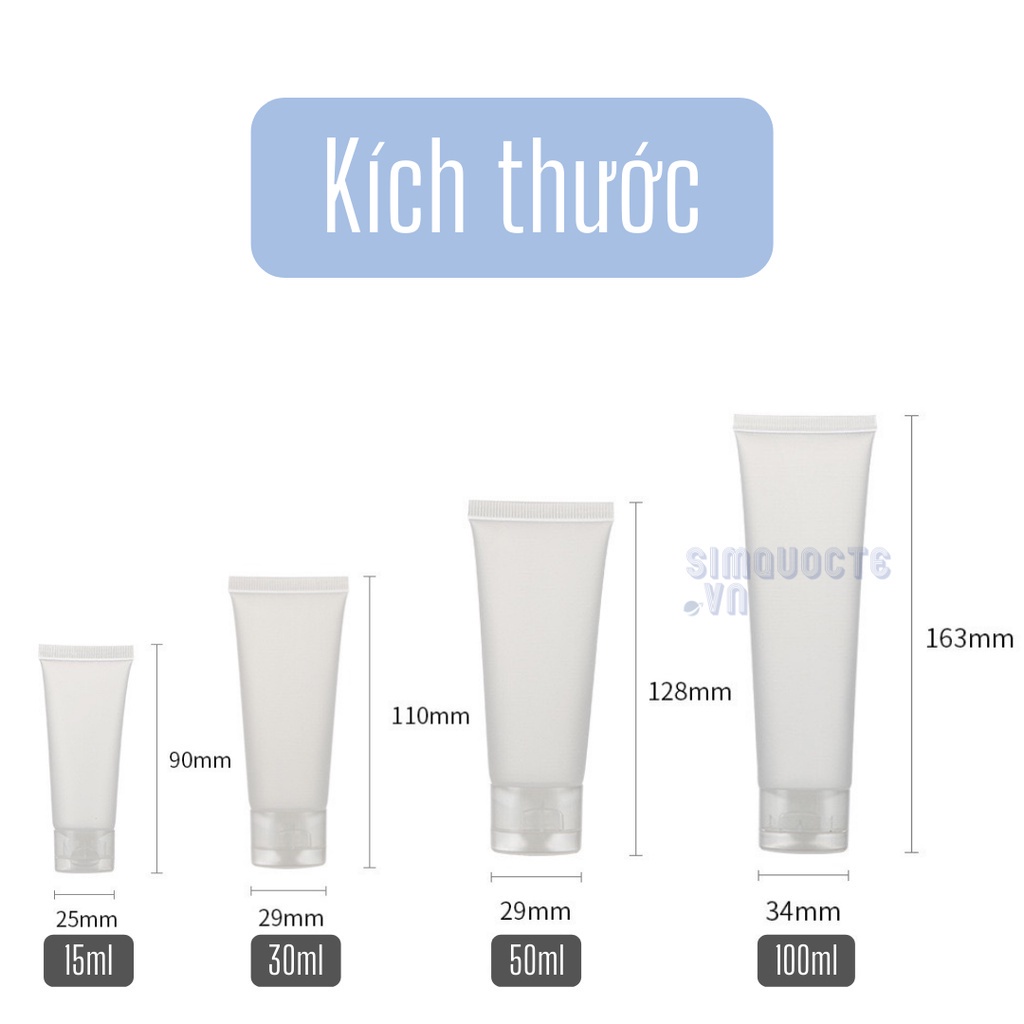 Lọ Rỗng Đựng Kem Nền Dạng Lỏng mini Dễ Thương Loại HB OUYOU