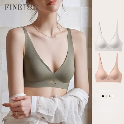 Áo ngực FINETOO không đường may mềm mỏng thoáng khí thoải mái mặc ngủ mùa hè cho nữ