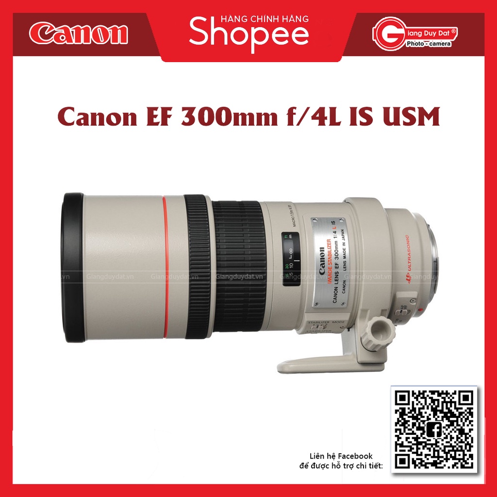 Ống Kính Canon EF 300mm f/4L IS USM - Chính Hãng