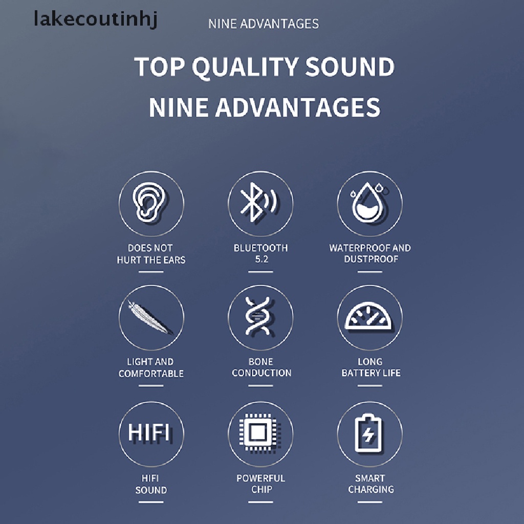 Tai nghe không dây Chống Nước Có Mic Hỗ Trợ Nghe Nhạc MP3 Hỗ Trợ Thẻ SD