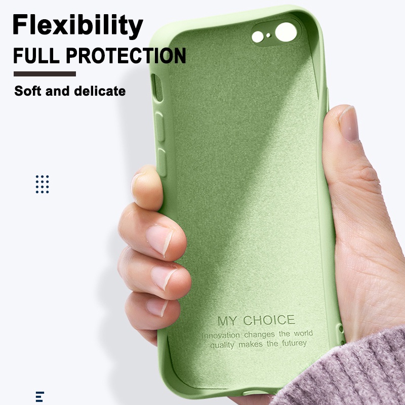 Ốp Lưng Silicone DẻO MàU Trơn Cho iPhone 6 6s 7 8 Plus X XR XS Max 11 12 13 14 Pro Max