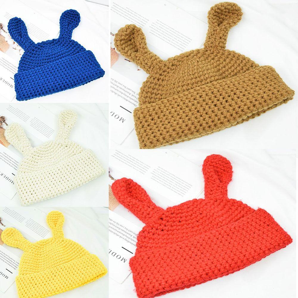 Mũ Tai Thỏ Dệt Kim Giữ Ấm Mùa Thu Đông Thời Trang 1