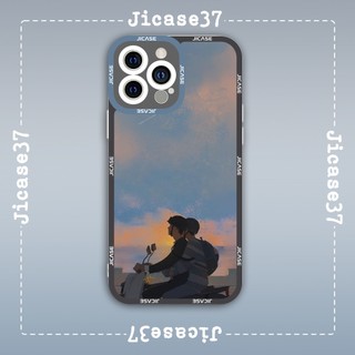 Ốp lưng iphone samsung xiaomi oppo cạnh vuông Jicase JMcase Couple Aesthetic Cặp Đôi Vintage Cổ Điển