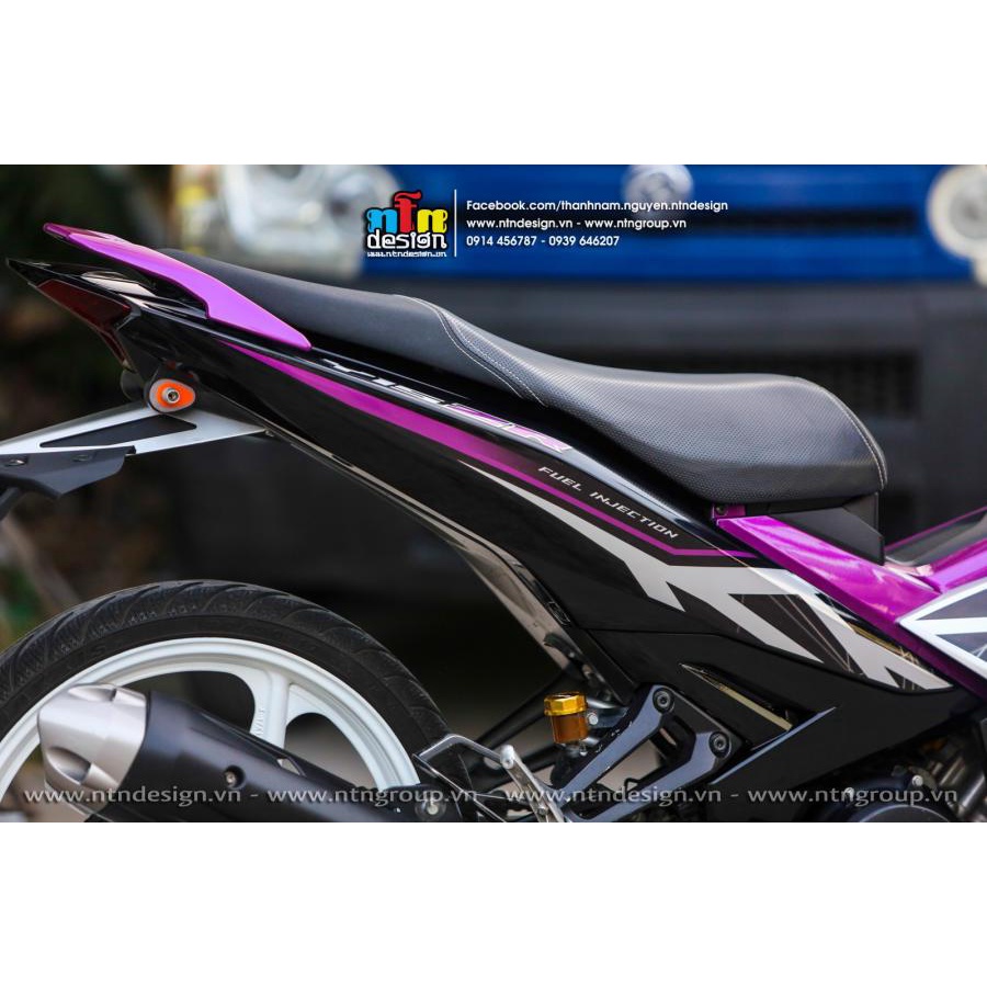 Tem rời Y15ZR tím cho Exciter 150 bạc đen - màu mới siêu hot 2023