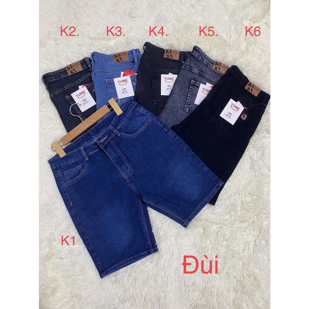 Quần Đùi jean nữ có size 26-35. Vải Cotton dày và co giãn, Đặt biệt không ra màu.