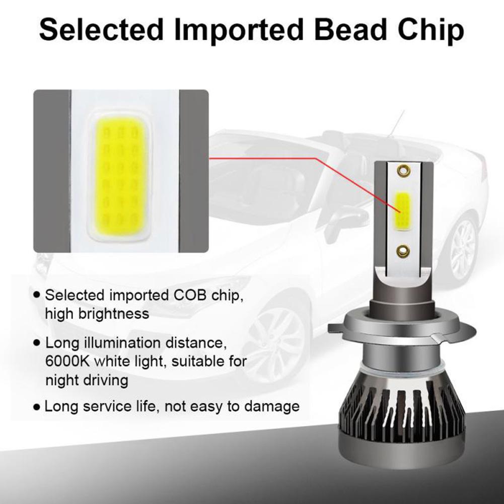 Đèn Pha Led H7 200W 20000LM D5K7 Chất Lượng Cao Cho Xe Hơi