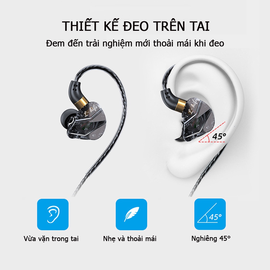 Tai Nghe Có Dây Nhét Tai POERMAX S16 Âm Bass Căng Đét Chơi Game Cực Đỉnh | BigBuy360 - bigbuy360.vn