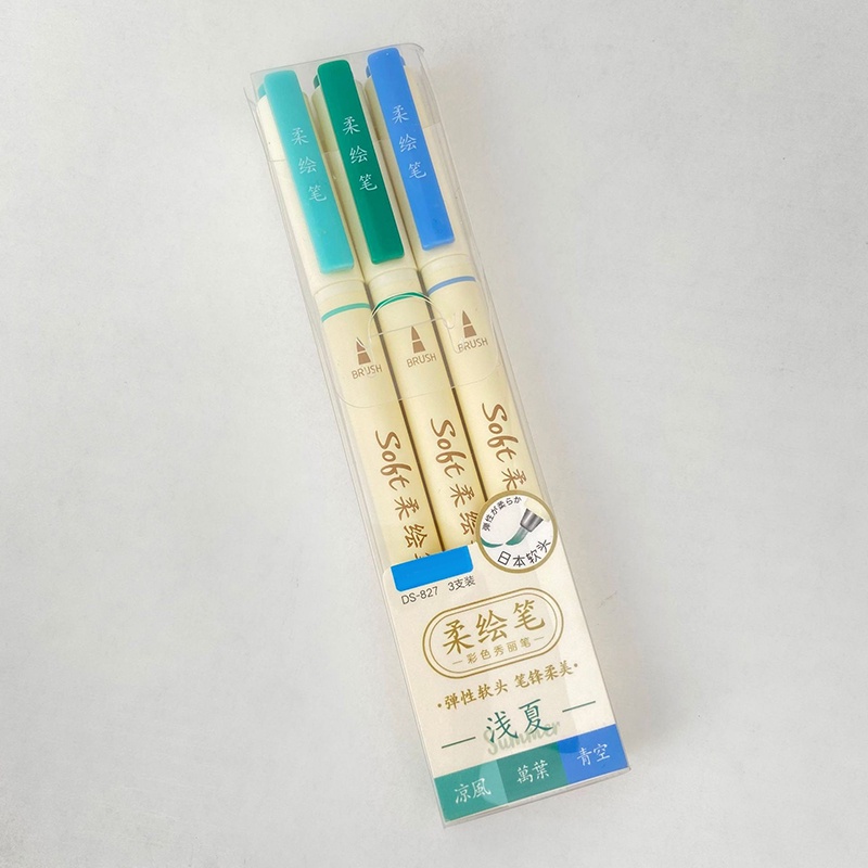 Set 3 Bút Đánh Dấu Trang Sách Mềm Mại DIY