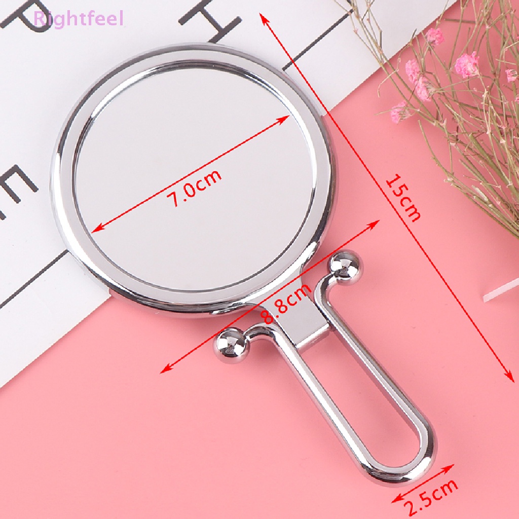 Gương Trang Điểm Phóng Đại 5 / 10X Hai Mặt Cầm Tay Gấp Được Tiện Lợi Du Lịch Mới
