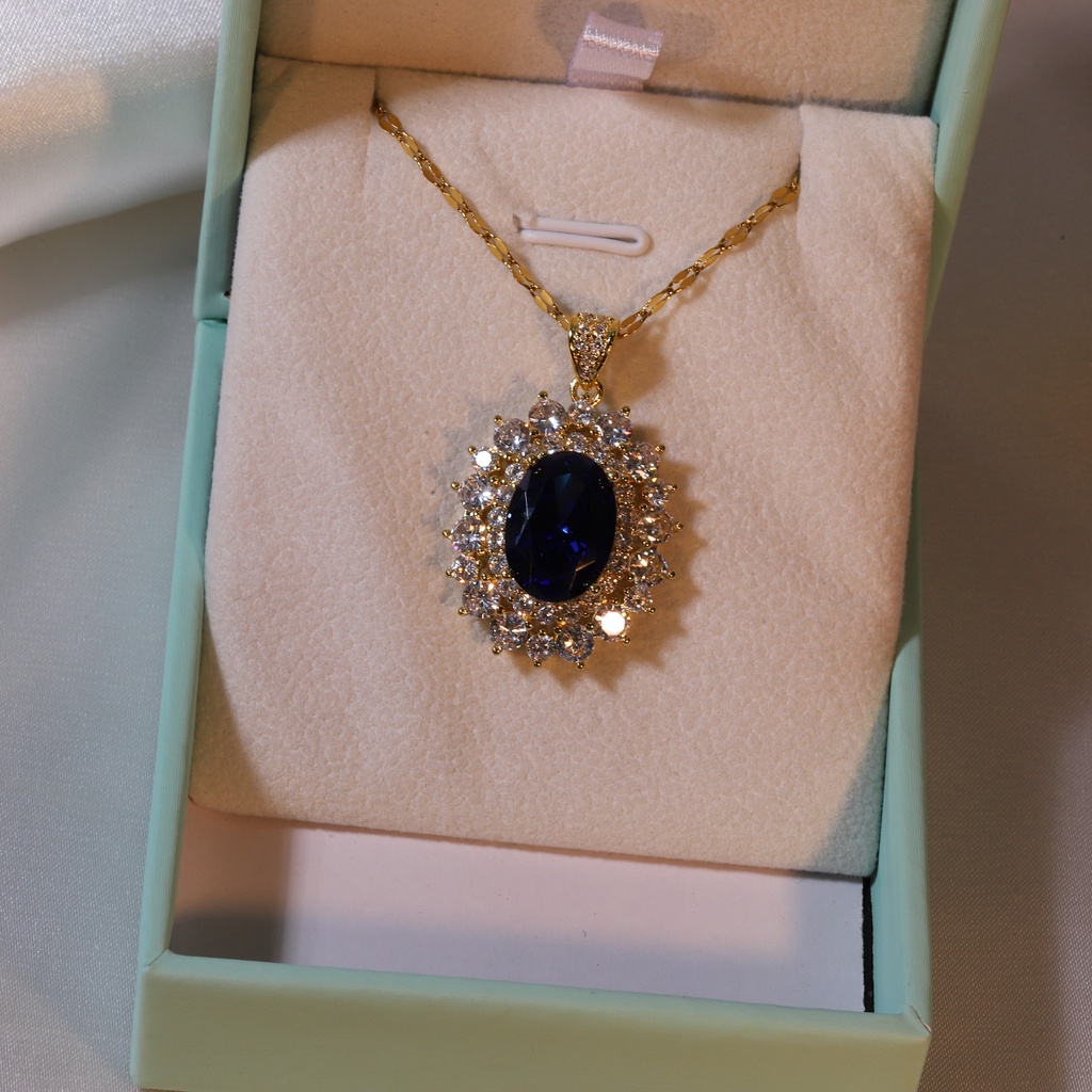 YeYi Vòng cổ Thép Titan Đính Kim Cương Chạm Nổi Bật Nhẹ Nhàng Sang Trọng Và Sang Trọng ins niche Khí Chất Đa Dạng