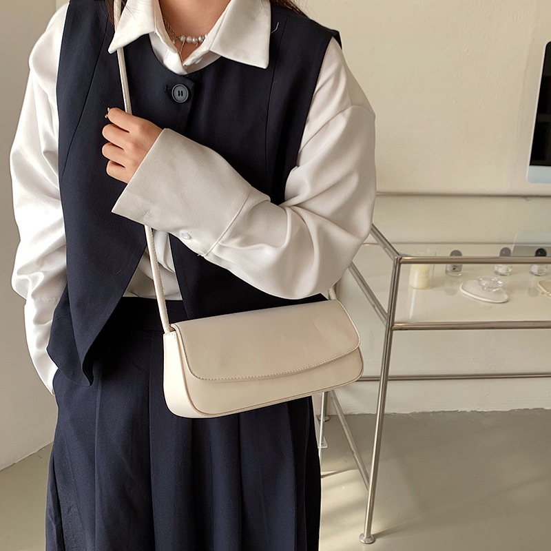 Túi Đeo Vai / Kẹp Nách Màu Sắc Đơn Giản Phong Cách Hàn Quốc Thời Trang Cho Nữ 2023