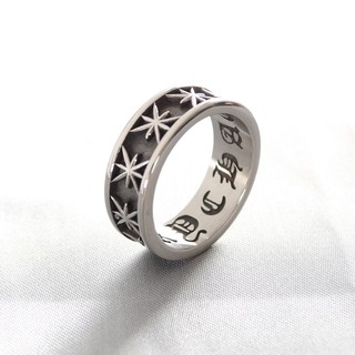 Nhẫn Unisex Chrome Heart Star bạc cao cấp.