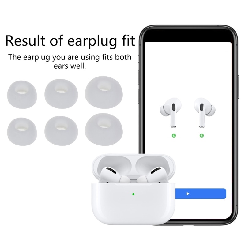 Nút Bọc Tai Nghe Bằng Cao Su Silicone 3 Kích Cỡ Thay Thế Cho Airpods Pro / M / L