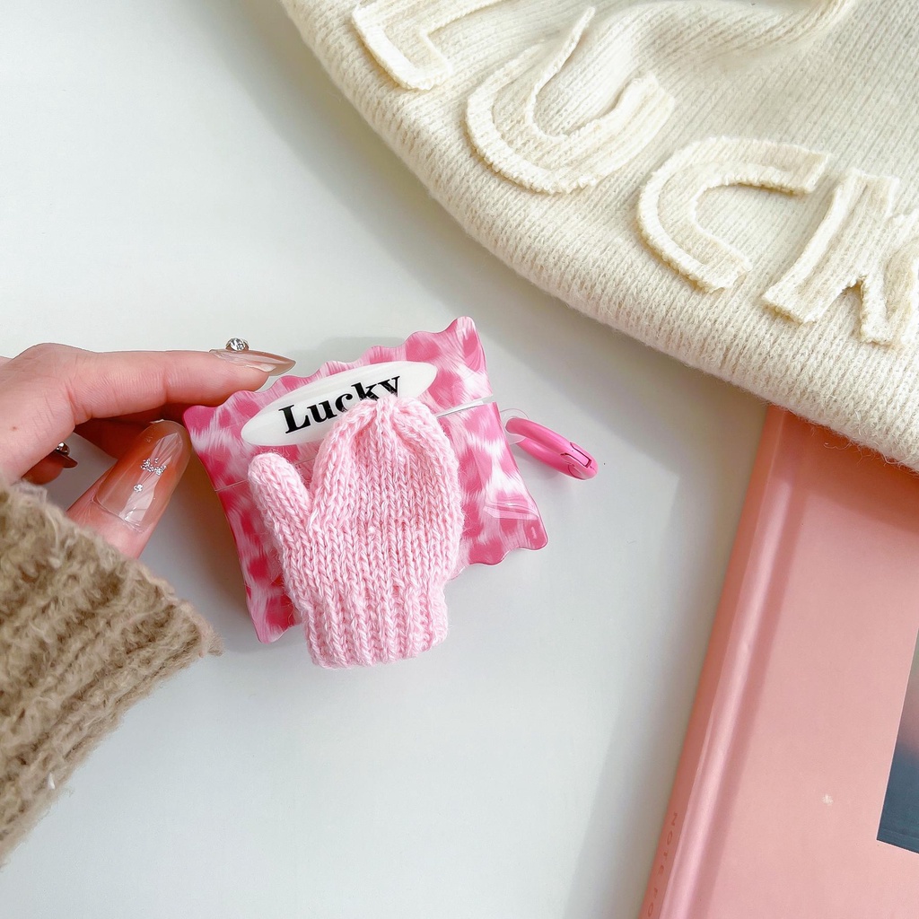 Vỏ Bảo Vệ Hộp Sạc Tai Nghe Bluetooth AirPods 1 2 3 Pro 2 2022 Bằng Silicon Chống Rơi Họa Tiết Da Báo Màu Hồng Dễ Thương