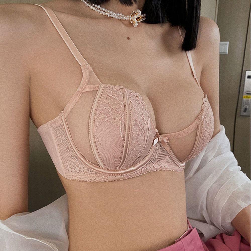 Áo Lót Hai Dây Nâng Ngực Thêu Hoa Màu Sắc Ngọt Ngào Lãng Mạn Cho Nữ