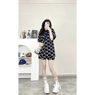 Túi Xách MLB NY Monogram Bucket Bag B4892 | Full Tag Code