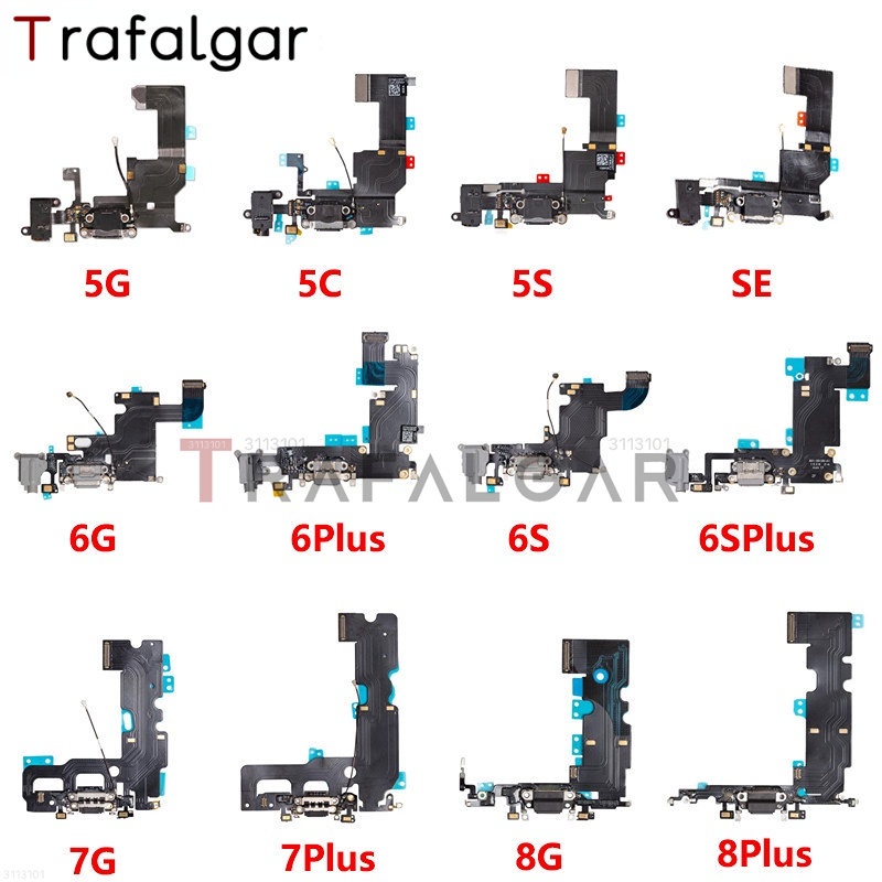 Cáp Flex Sạc Cổng USB Thay Thế Chuyên Dụng Cho iPhone 5 5S 5C SE 6 6S 7 8 Plus X XS Max XR